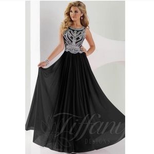 Black Tiffany Design Prom Dress